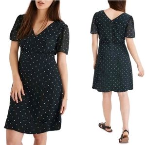 Madewell polka green dress